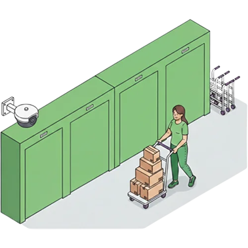 Trasteros seguros con alarma y CCTV